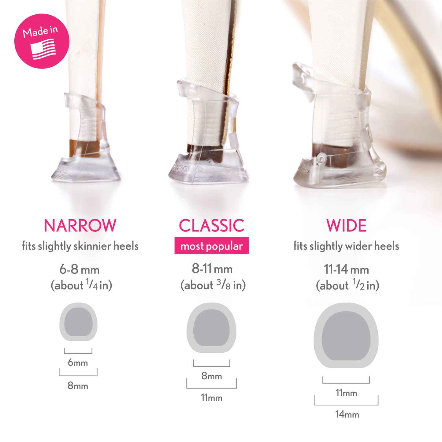 Solemates Komplettset – Mehrfachpaar-Schutz für High Heels: Clear