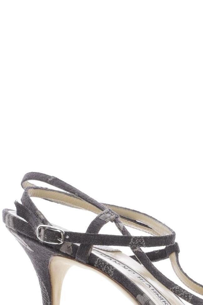 Manolo Blahnik Sandals – Size 41 – Cotton & Lizard – 10 cm Heel