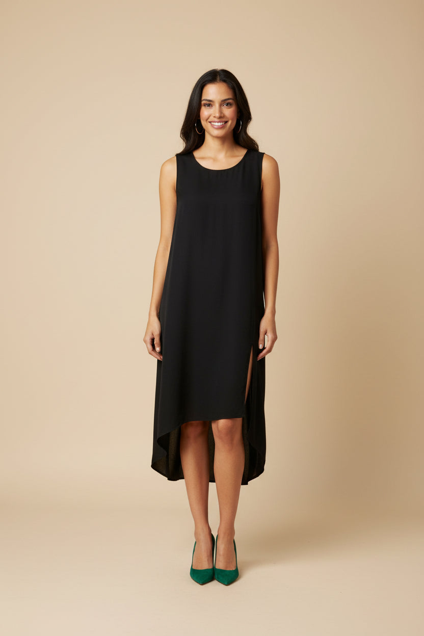 Sly010 Silk Dress – Size M / EU 40 – Black – 100% Pure Silk –