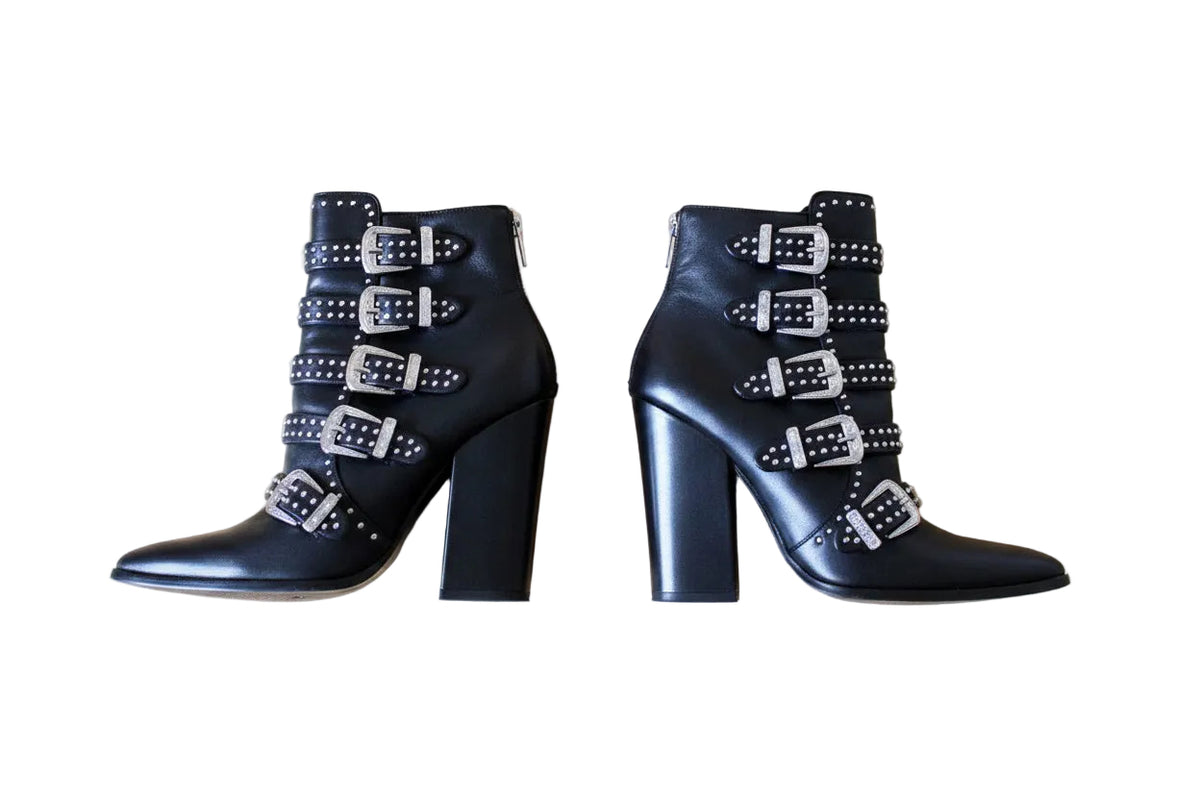 Steve Madden Leather Ankle Boots – Size 40 / 9 – Black