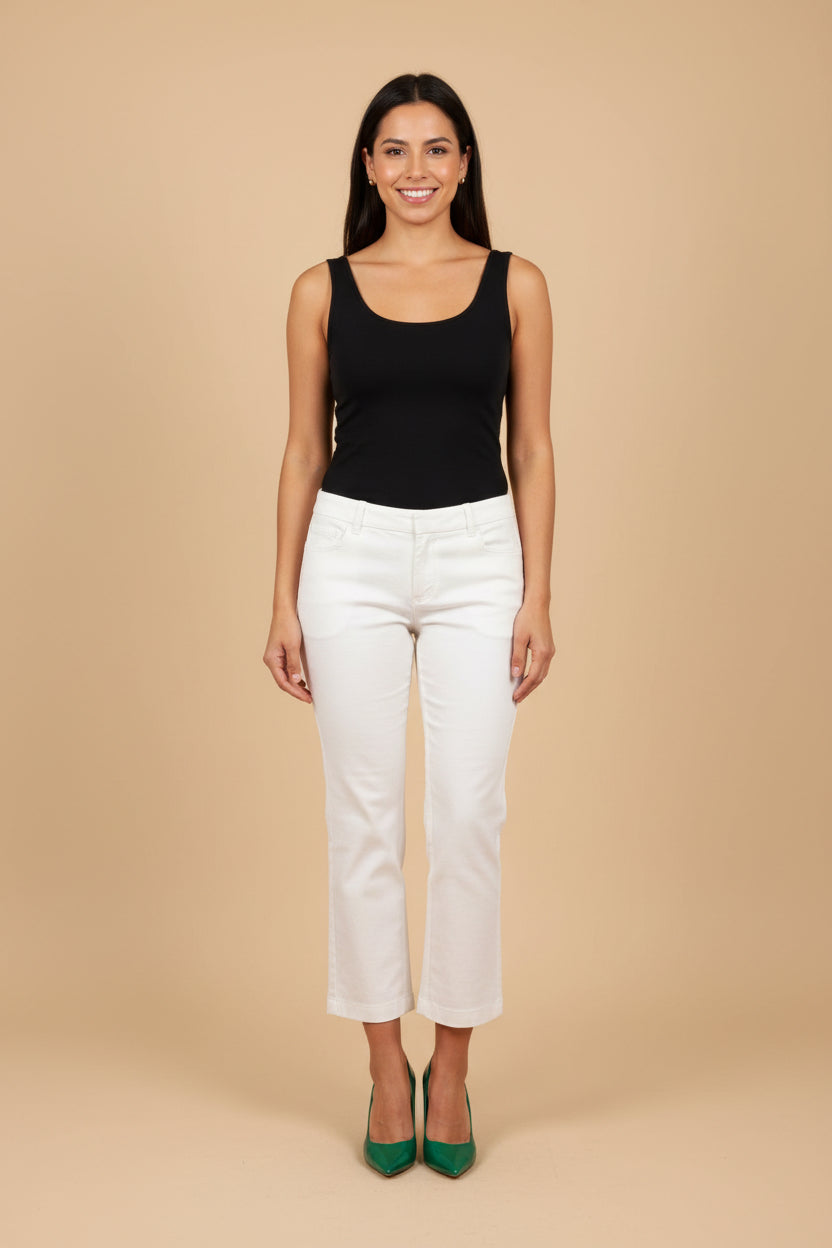 Tory Burch Chino Trousers – Size 4 / 34 – Cream – Cotton