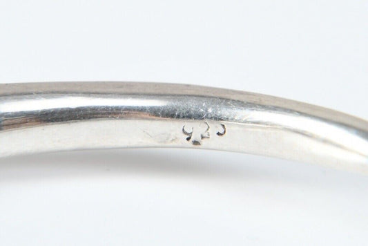 925 Sterling Silver Snake Bangle – Approx. 5.2 cm Diameter