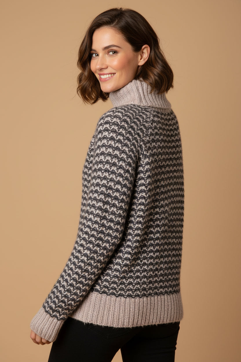Drykorn for Beautiful People Wool Sweater – Gray & Black – Size S