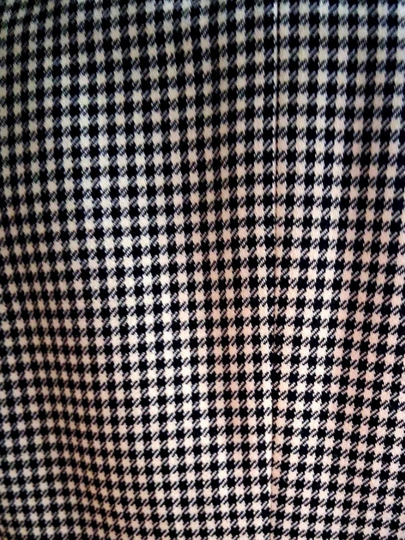 One-of-a-kind suit, size 38; vest and pants; material: unknown; custom-made; black