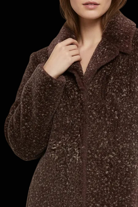 Chanel shearling coat — turned cuff detail