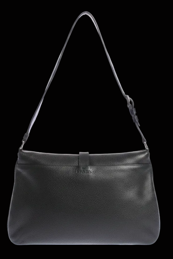 Prada — Vintage Vitello Daino Shoulder Bag in Black