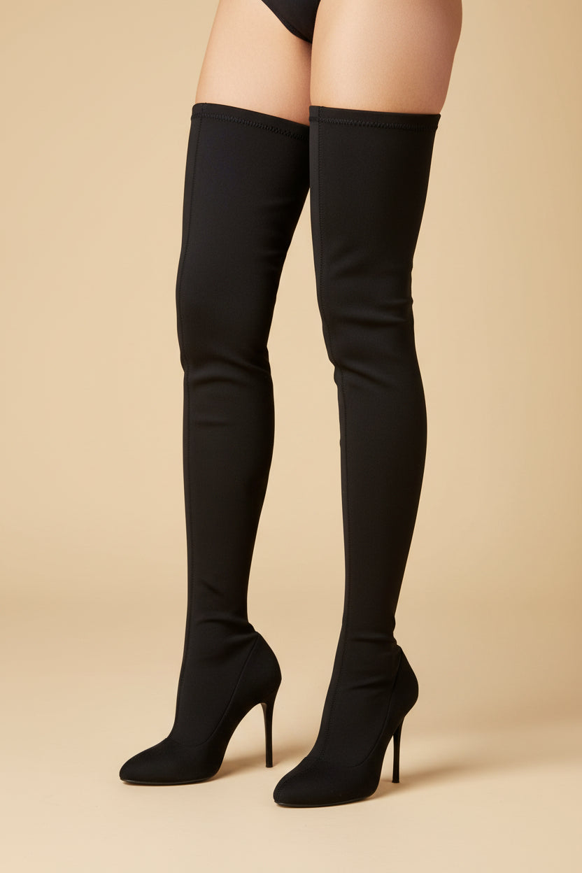 Stuart Weitzman SHILOW Over-the-Knee Boots – Black – Size EU 39.5