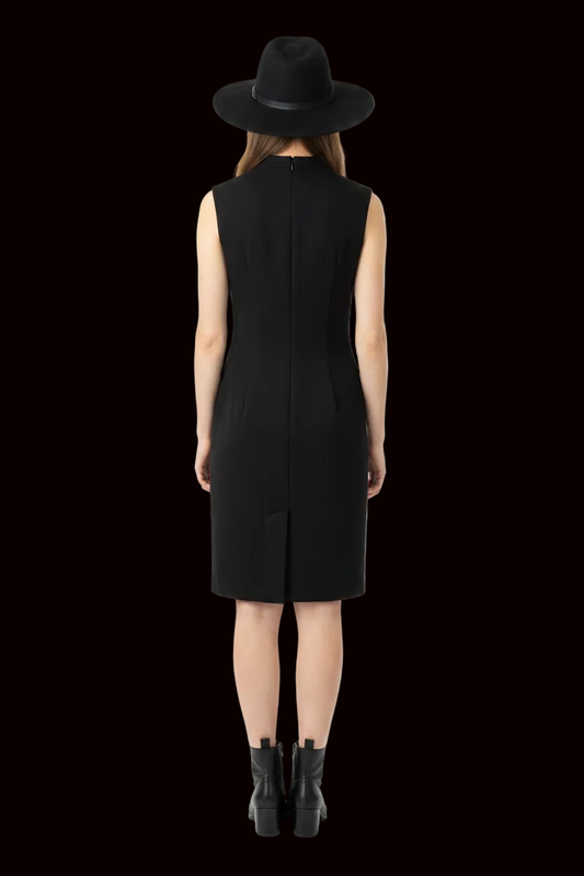 1.2.3 Paris — Sleeveless Shift Dress in Black