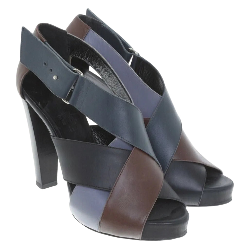 Hermès Tri-Colour Calf Leather Sandals – EU 39.5