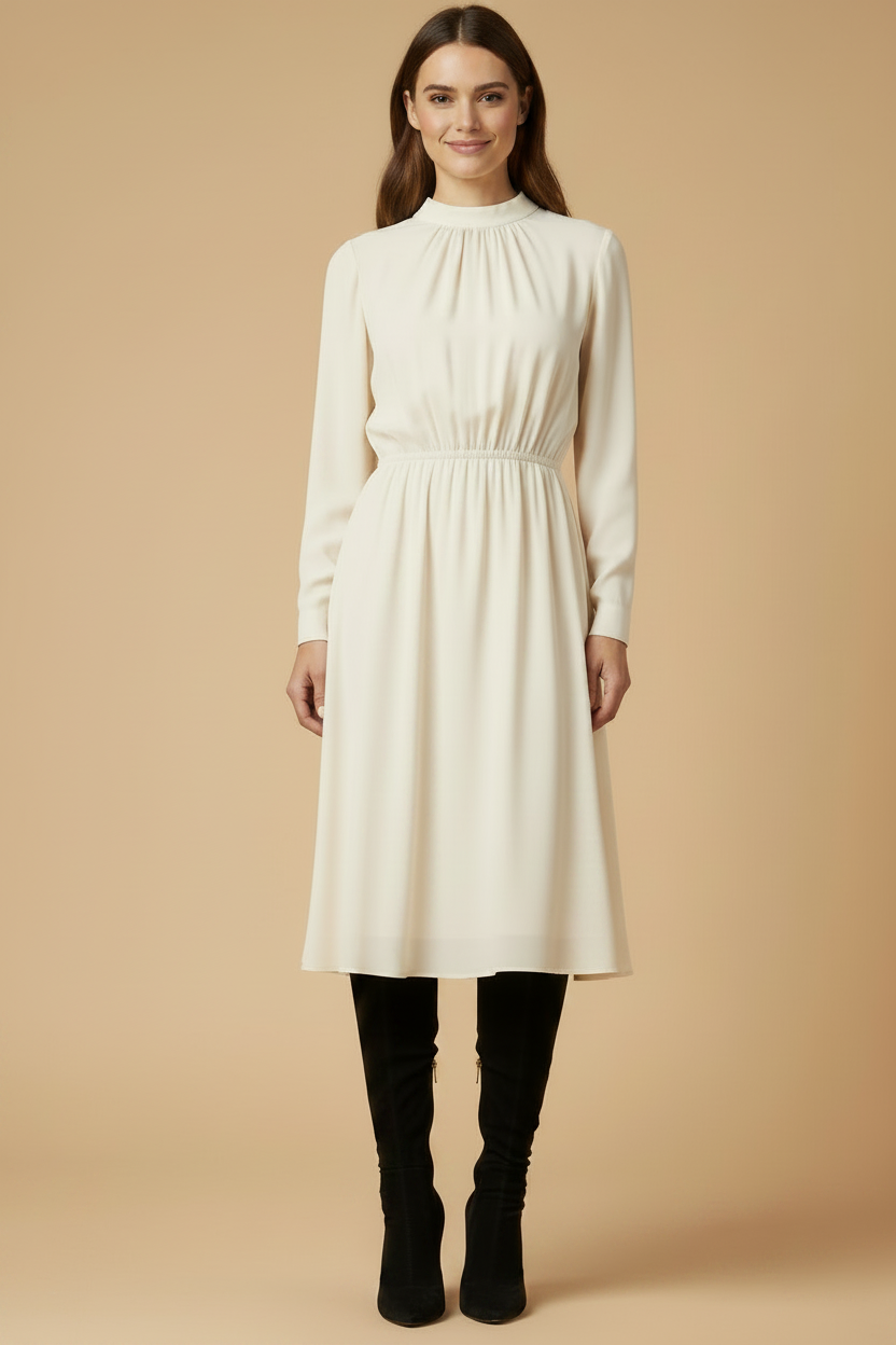 Sergio Rossi — Suede Over-Knee Boots — front view