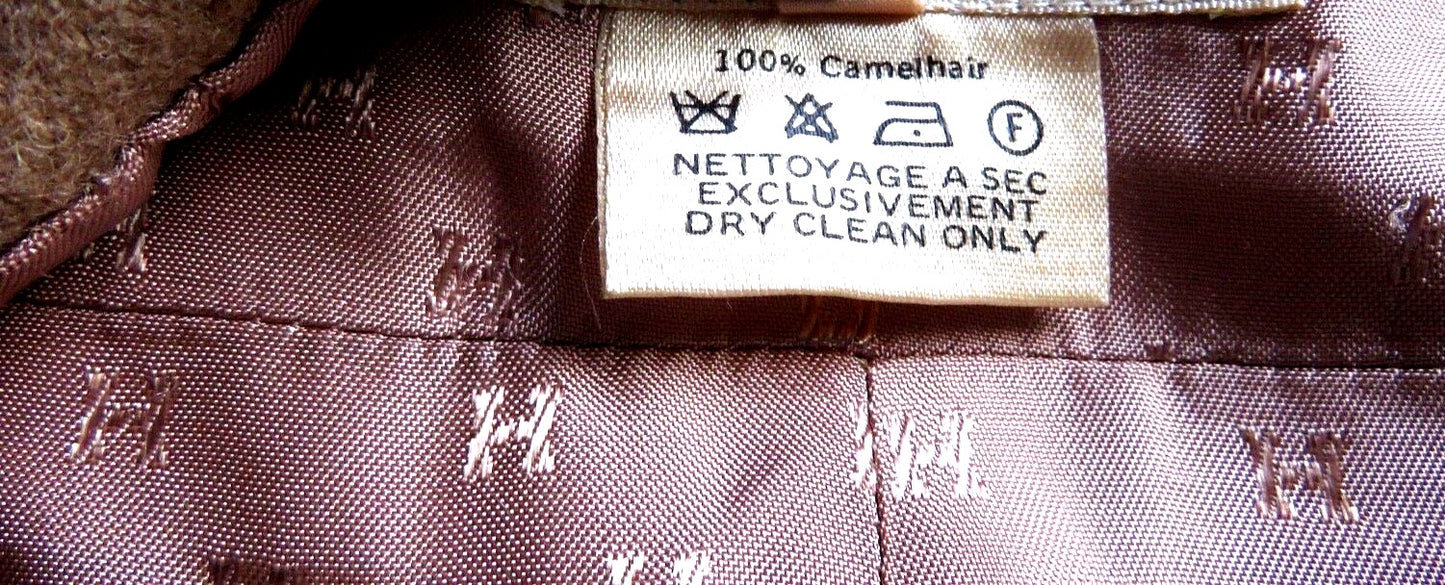 Hermès vintage camelhair midi skirt care label 100% Camelhair — Laura Messerschmitt Berlin