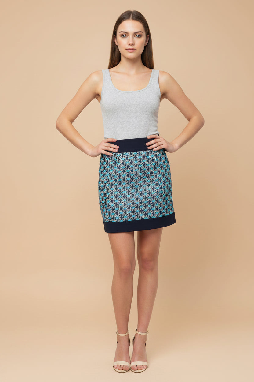 Fausto Puglisi Pop Tile Silk Mini Skirt – Size XS / IT 38