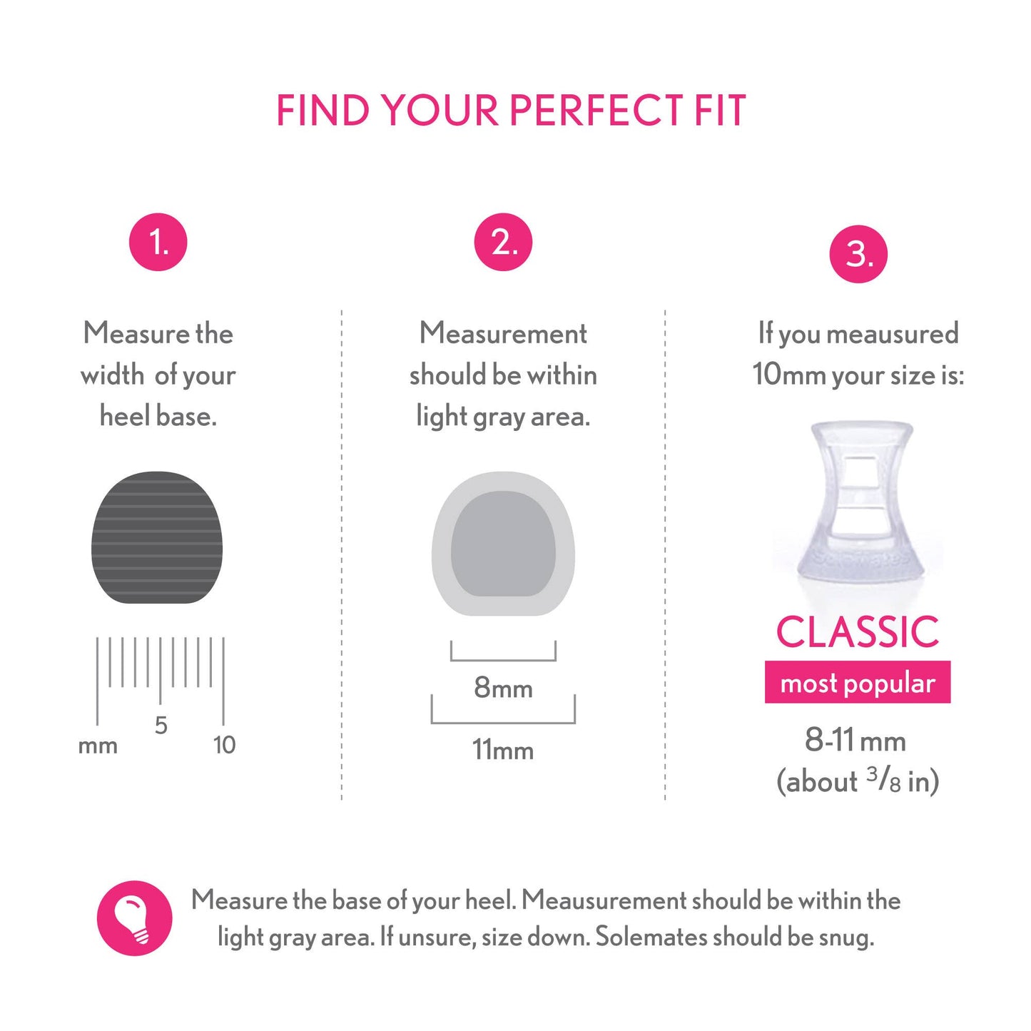 Solemates Komplettset – Mehrfachpaar-Schutz für High Heels: Clear