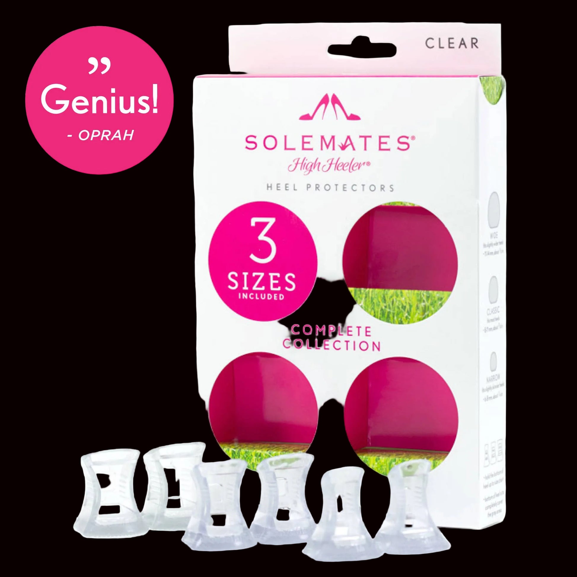 Solemates Komplettset mehrfachpaar-schutz für high heels: clear — rent from Laura Messerschmitt, Berlin stylist