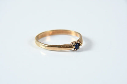 585 Gold Ring – 14K – Sapphire – Ring Size 55