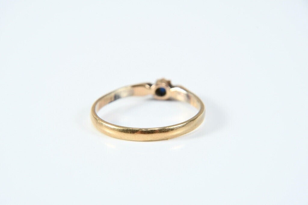 585 Gold Ring – 14K – Sapphire – Ring Size 55