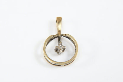 Vintage 333 Gold Pendant – 8K – Genuine Diamond – 1920s