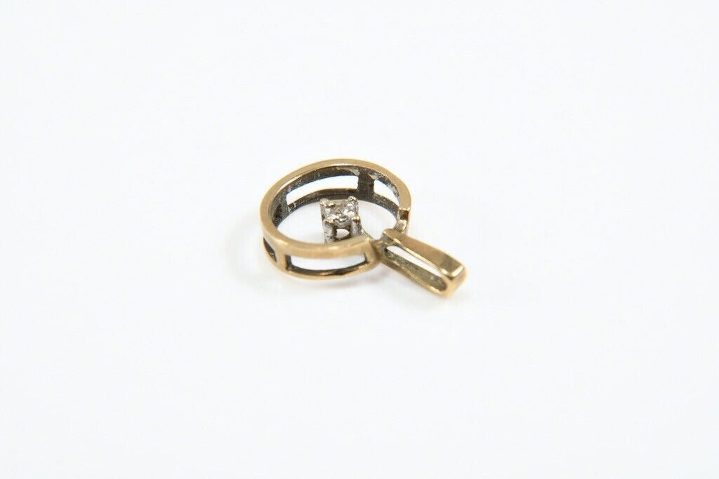 Vintage 333 Gold Pendant – 8K – Genuine Diamond – 1920s