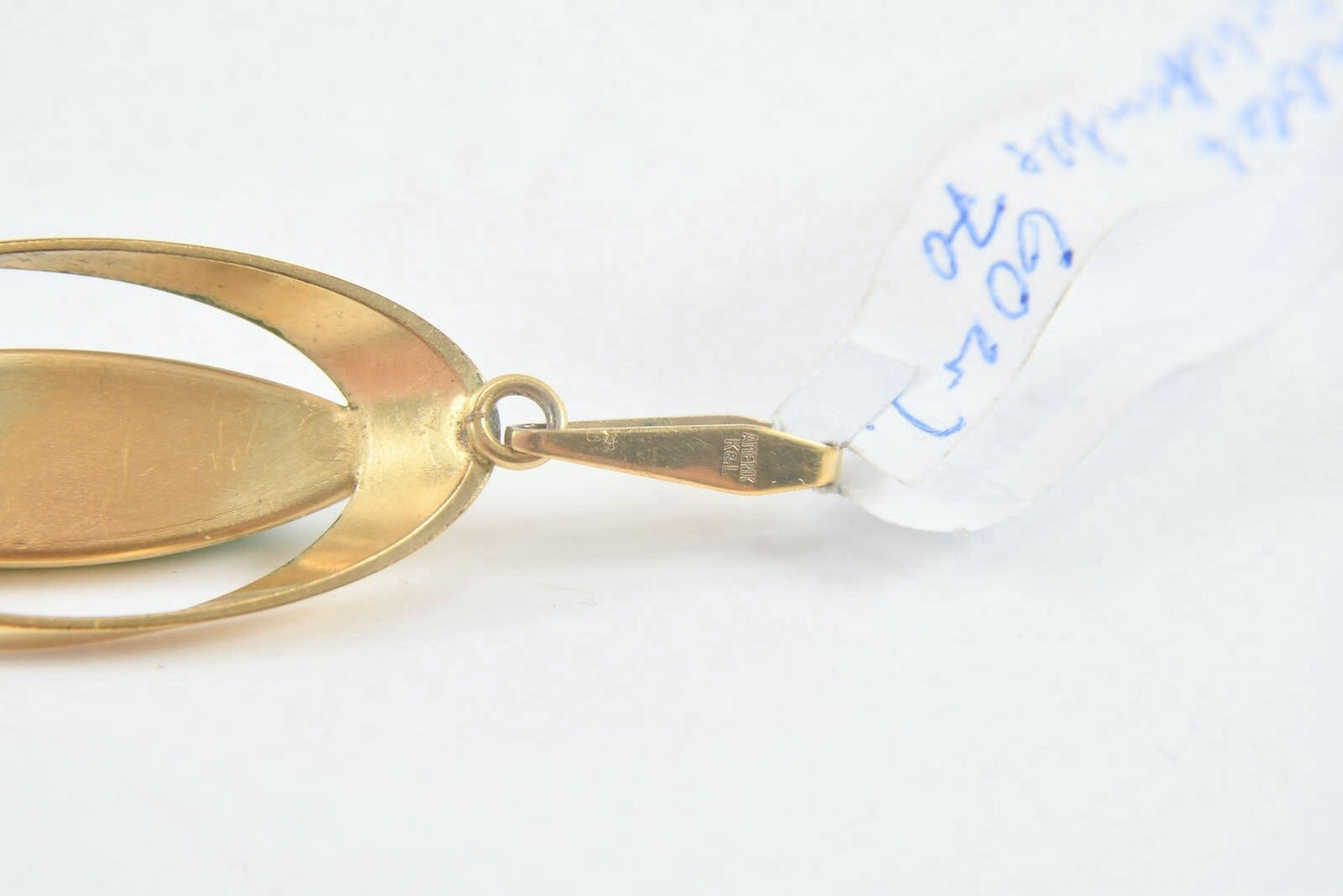 Kordes & Lichtenfels Pendant – Gold-Plated – Green Jade – Marked