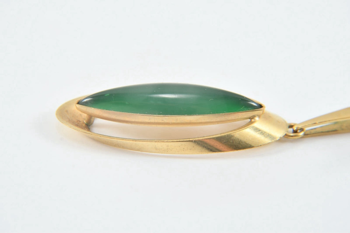 Kordes & Lichtenfels Pendant – Gold-Plated – Green Jade – Marked