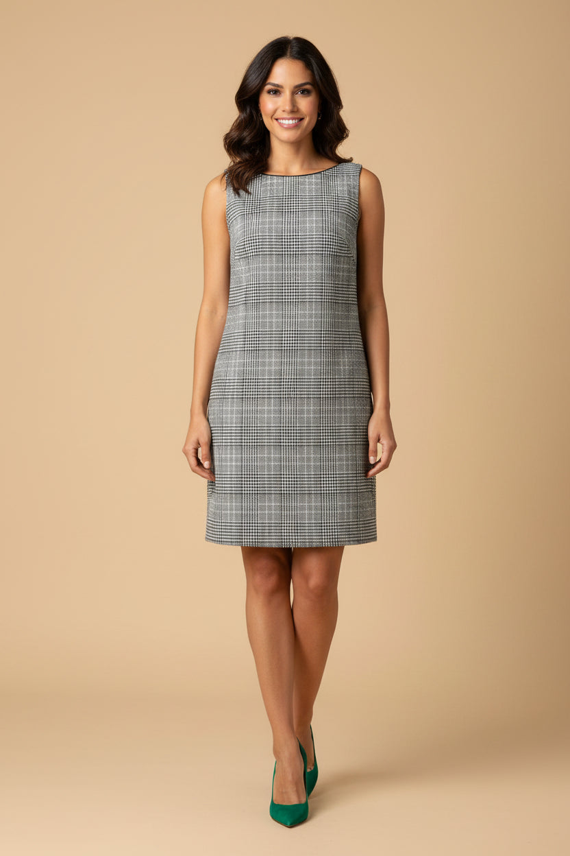 PRADA – Black &amp; White Wool  Cashmere Dress – Size 36 / S –