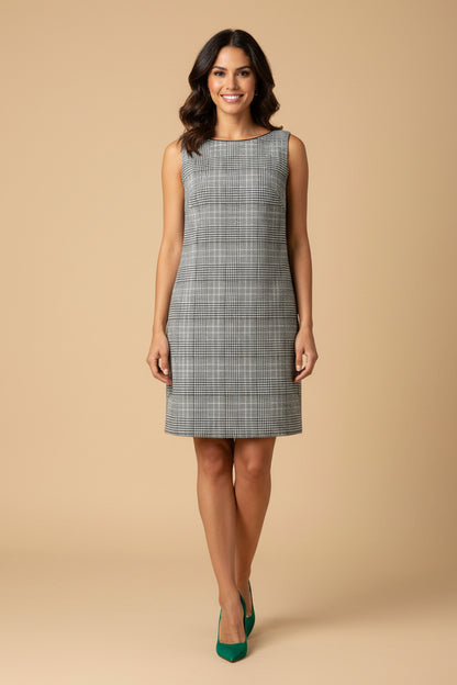 PRADA – Black &amp; White Wool  Cashmere Dress – Size 36 / S –