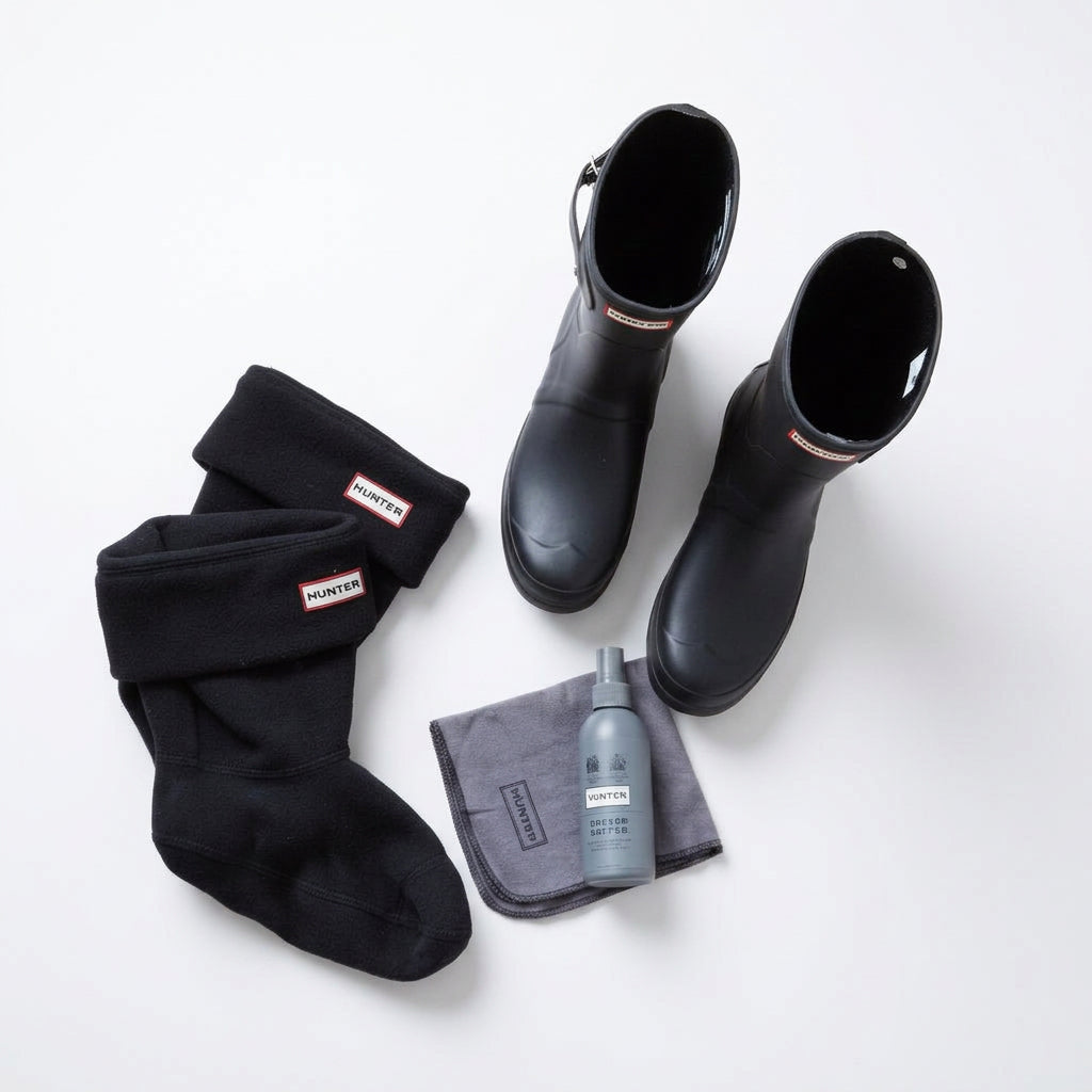 HUNTER Rubber Boots Set – Size 41 – Black