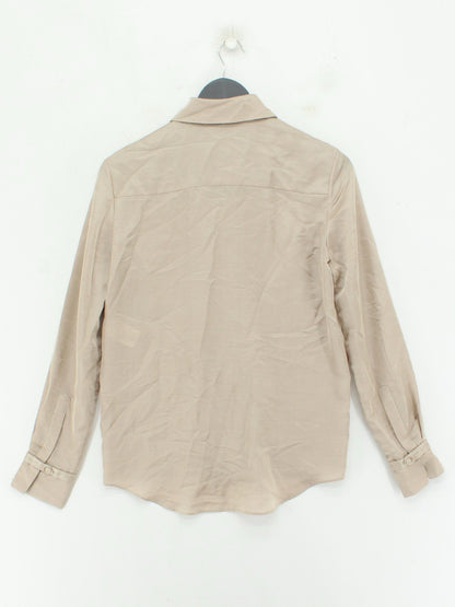 Gabriela Hearst Women's Cashmere ; Silk Blouse – Cream / Light Brown, UK 8