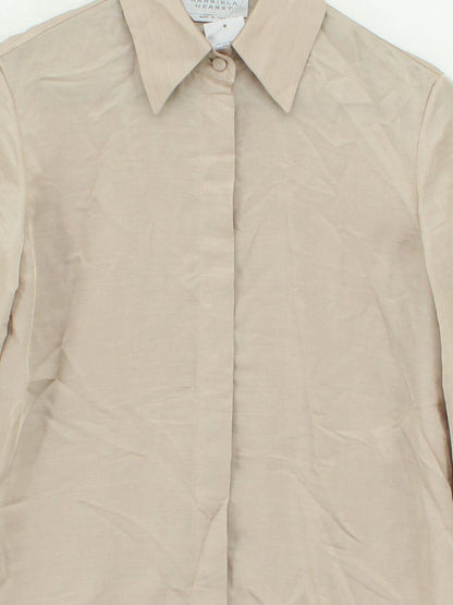 Gabriela Hearst Women's Cashmere ; Silk Blouse – Cream / Light Brown, UK 8