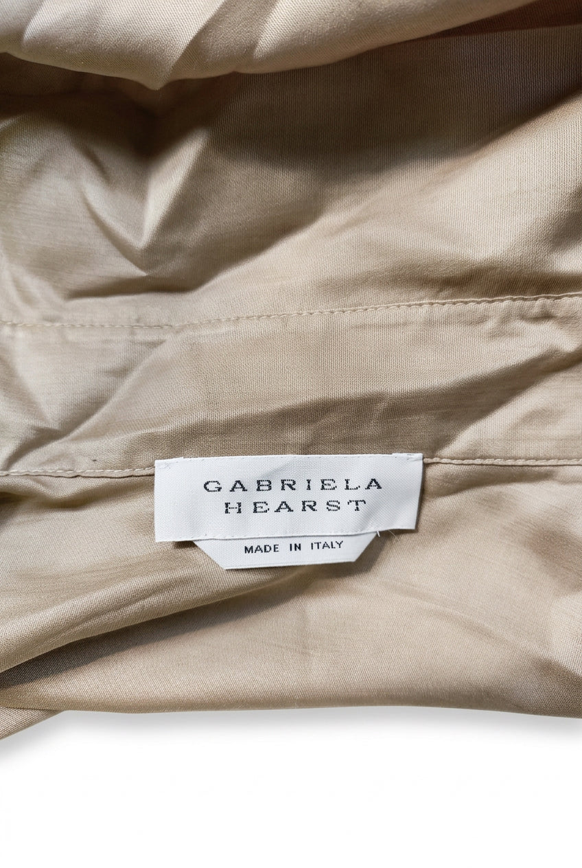 Gabriela Hearst Women's Cashmere ; Silk Blouse – Cream / Light Brown, UK 8