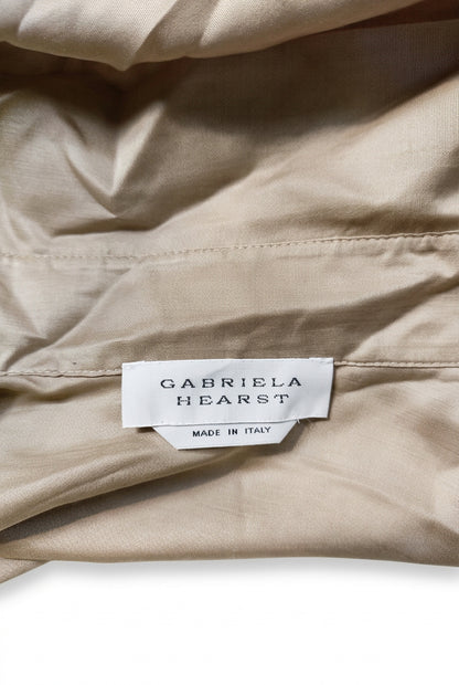 Gabriela Hearst Women's Cashmere ; Silk Blouse – Cream / Light Brown, UK 8