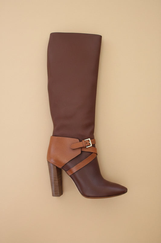 Mulberry Brown Leather Boots – EU 40 – 11 cm Heel –