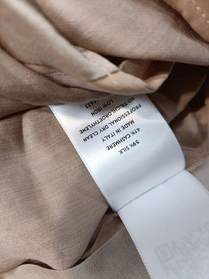 Gabriela Hearst Women's Cashmere ; Silk Blouse – Cream / Light Brown, UK 8