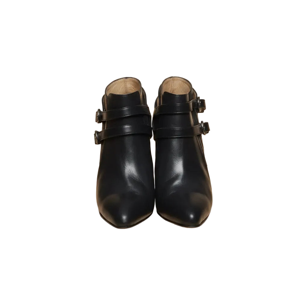 Toga Pulla Leather Strap Boots – EU 40 – Black