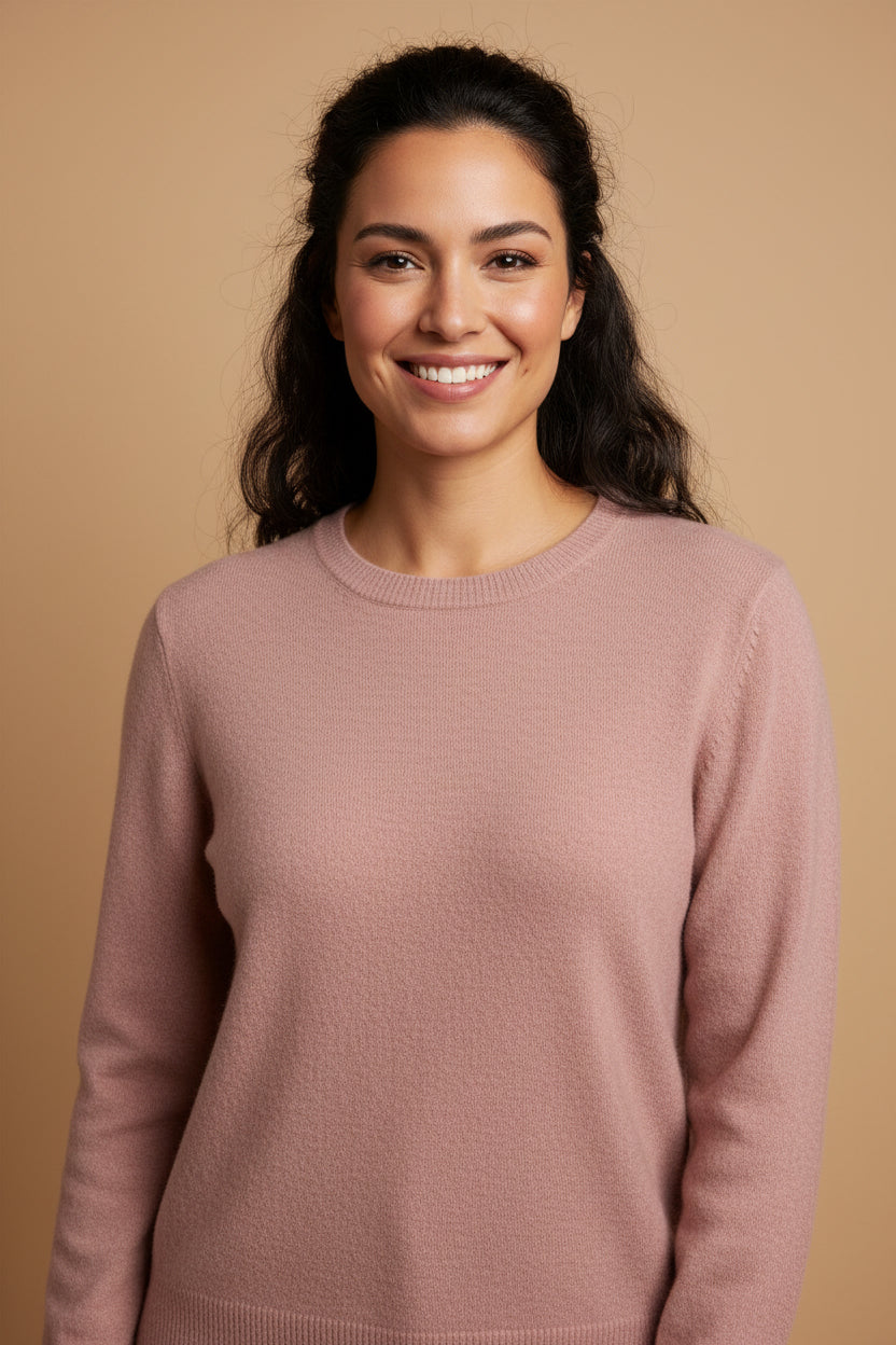 Luisa di Carpi Cashmere Sweater – Size 34 – Rose – 100% Cashmere