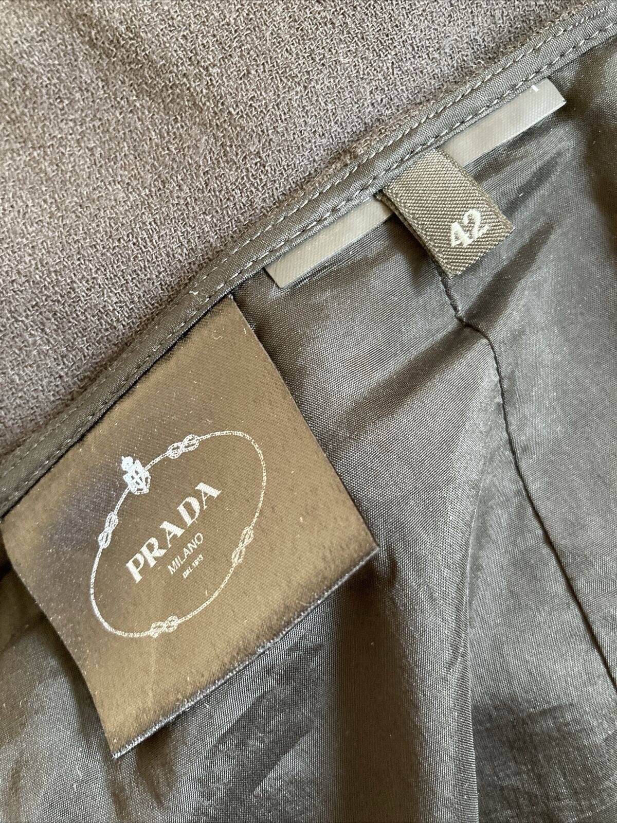 Prada Wool Skirt – Italian Size 42 / EU 36 – Black – 100% Virgin Wool