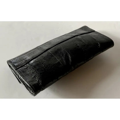 R+Y Augousti – Exotic Leather Clutch aus Rochenleder und Gold