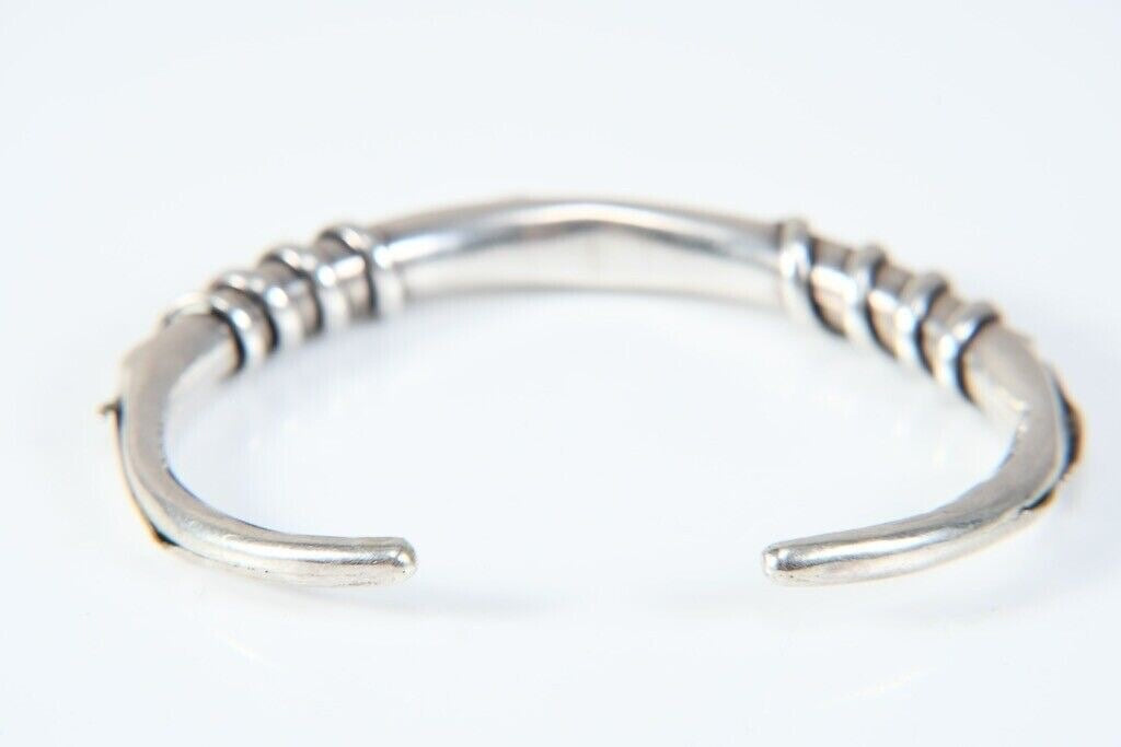 925 Sterling Silver Snake Bangle – Approx. 5.2 cm Diameter