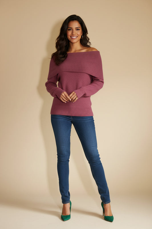 Vintage 1990s Forever 21 – Pink Turtleneck Sweater – Size S / EU 36