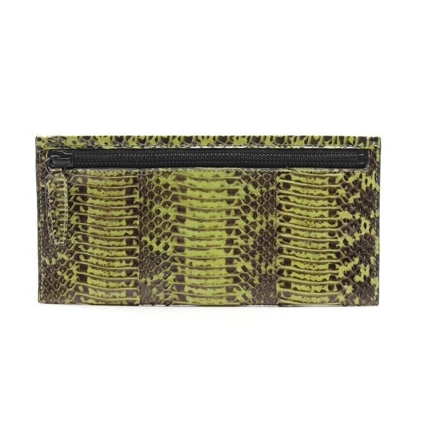 3.1 Phillip Lim Clutch – Apple Green & Brown – Reptile Leather