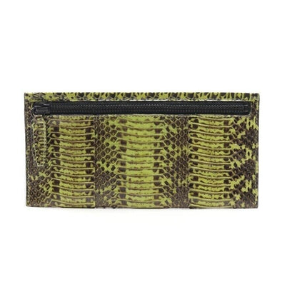 3.1 Phillip Lim Clutch – Apple Green & Brown – Reptile Leather