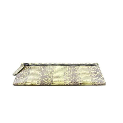 3.1 Phillip Lim Clutch – Apple Green & Brown – Reptile Leather