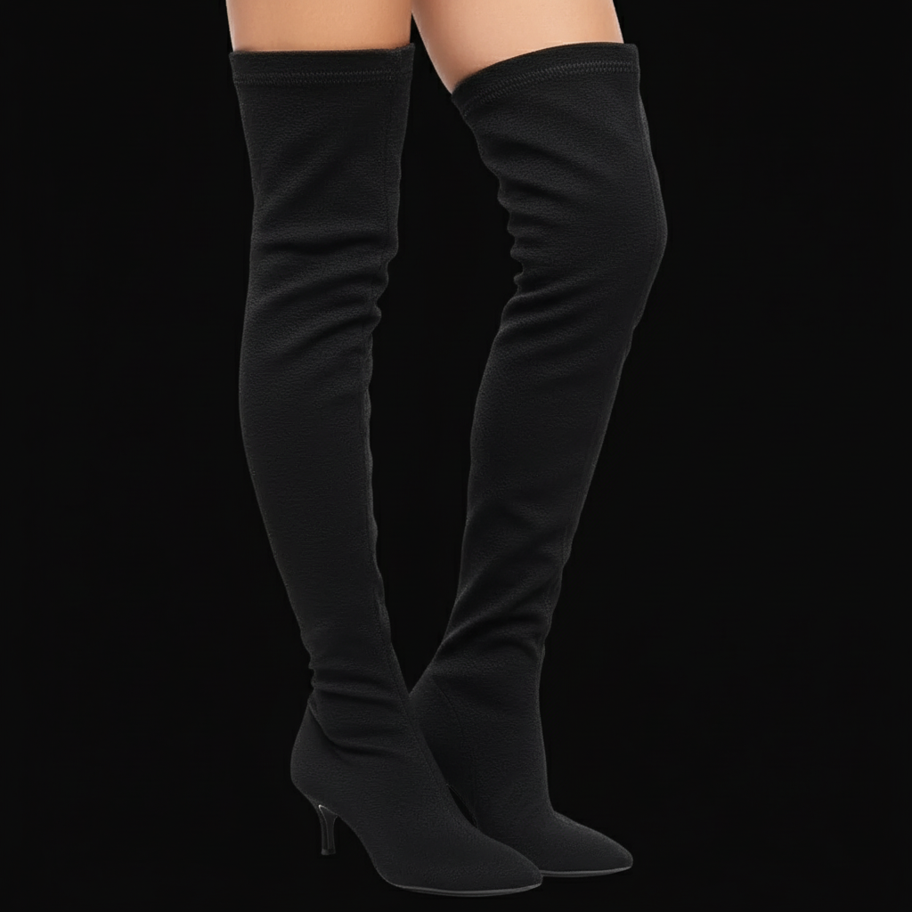 Dorothee Schumacher knitted over-the-knee boots — rent from Laura Messerschmitt, Berlin stylist