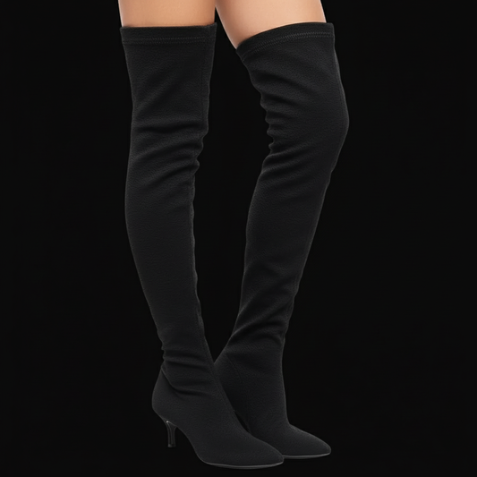 Dorothee Schumacher knitted over-the-knee boots — rent from Laura Messerschmitt, Berlin stylist