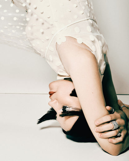 Chanel Blouse – Size 34 – 2012 – Cream with Green Jewelled Details
