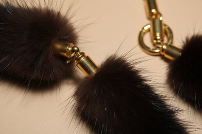 Vintage 1950s Brown Mink Fur Belt – 147 cm