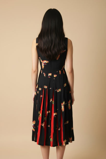 Diane von Furstenberg 100% Silk Parrot Print Dress – Size EU 36