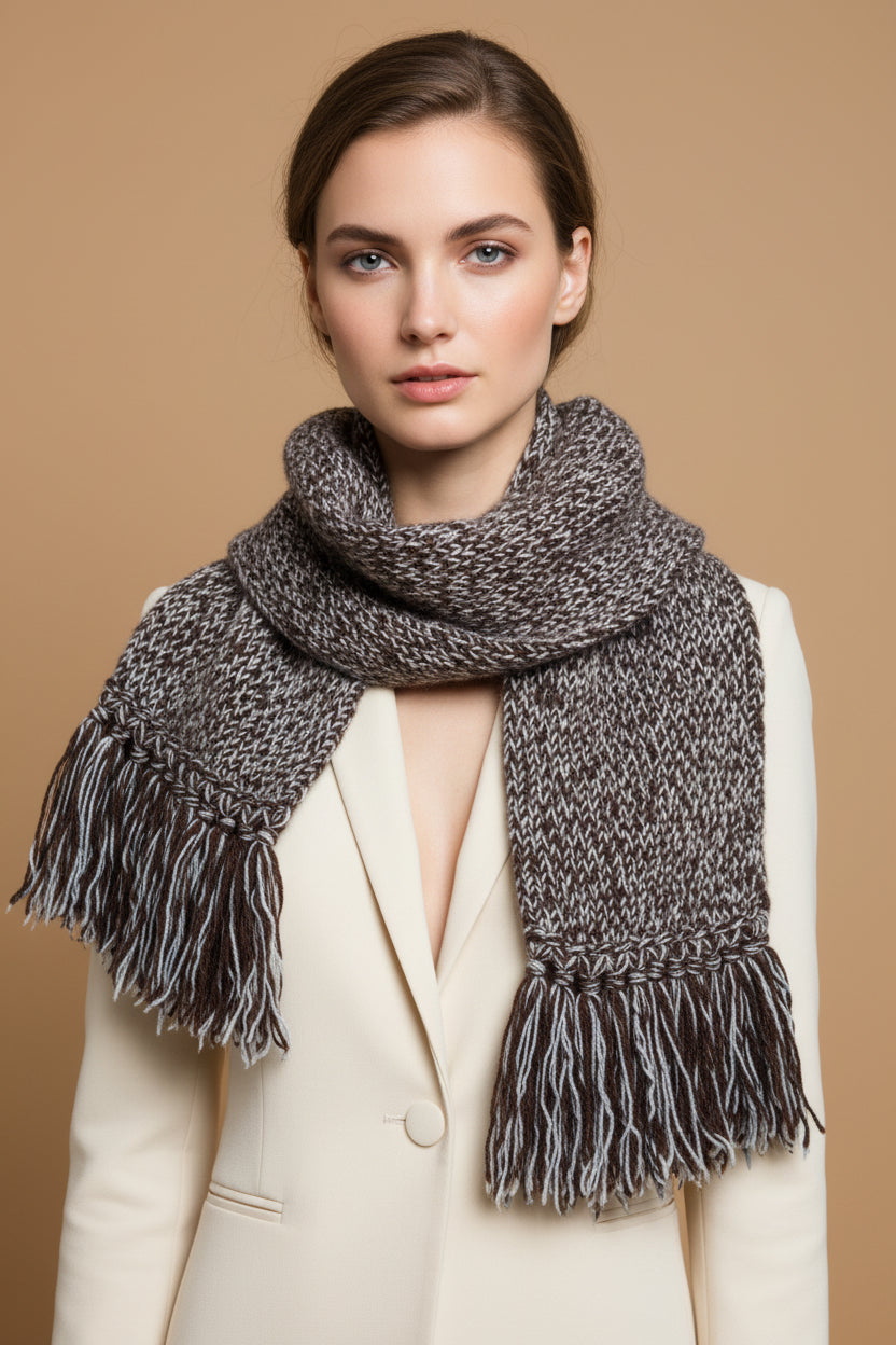 Hermès Multicolor Scarf – Cashmere, Yak & Wool Blend