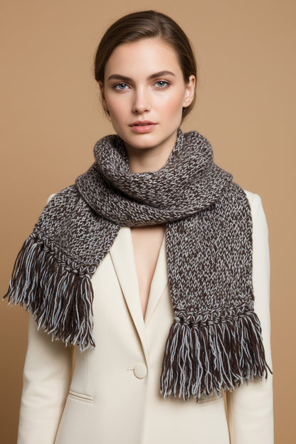 Hermès Multicolor Scarf – Cashmere, Yak & Wool Blend