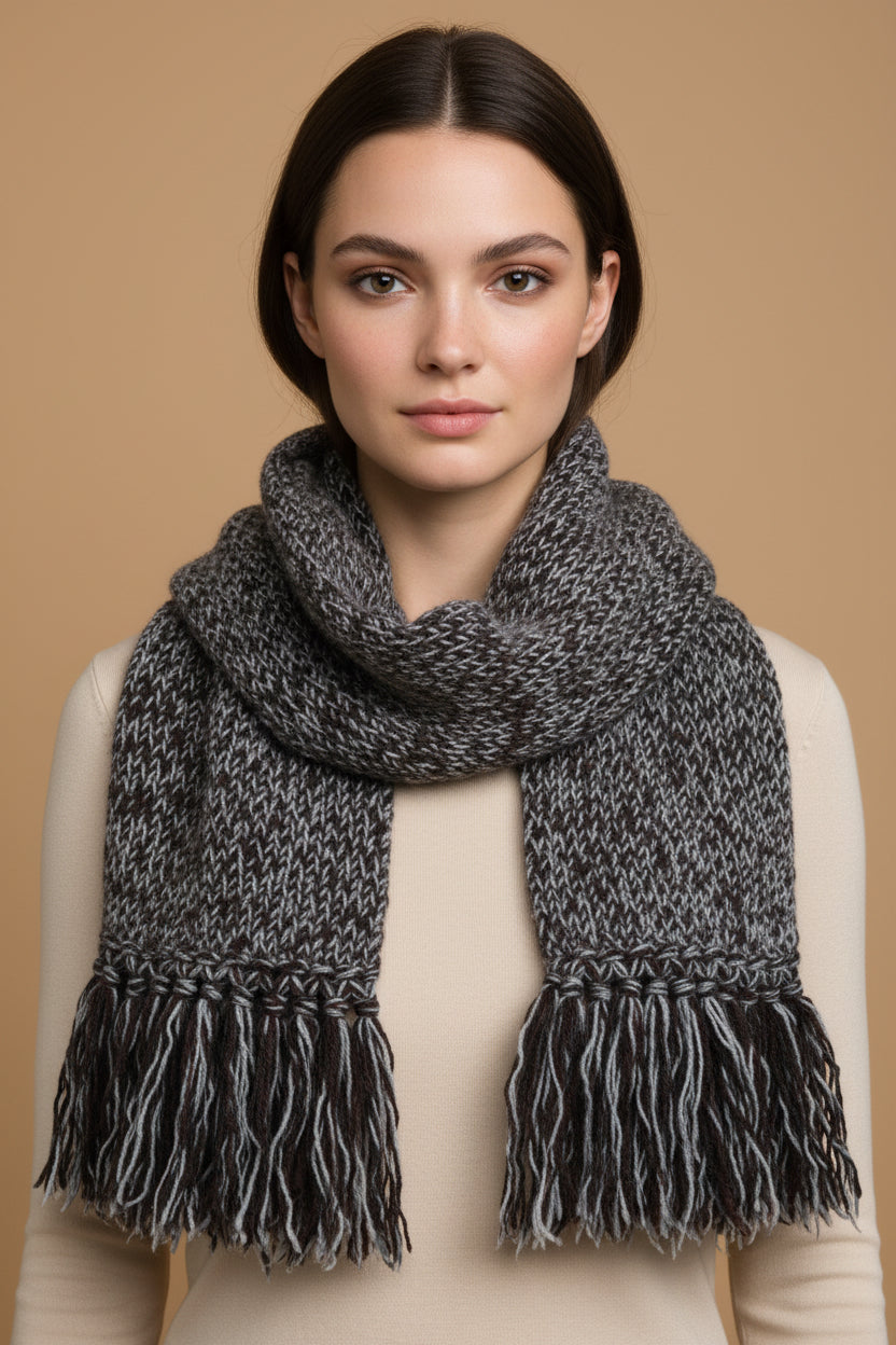 Hermès Multicolor Scarf – Cashmere, Yak & Wool Blend